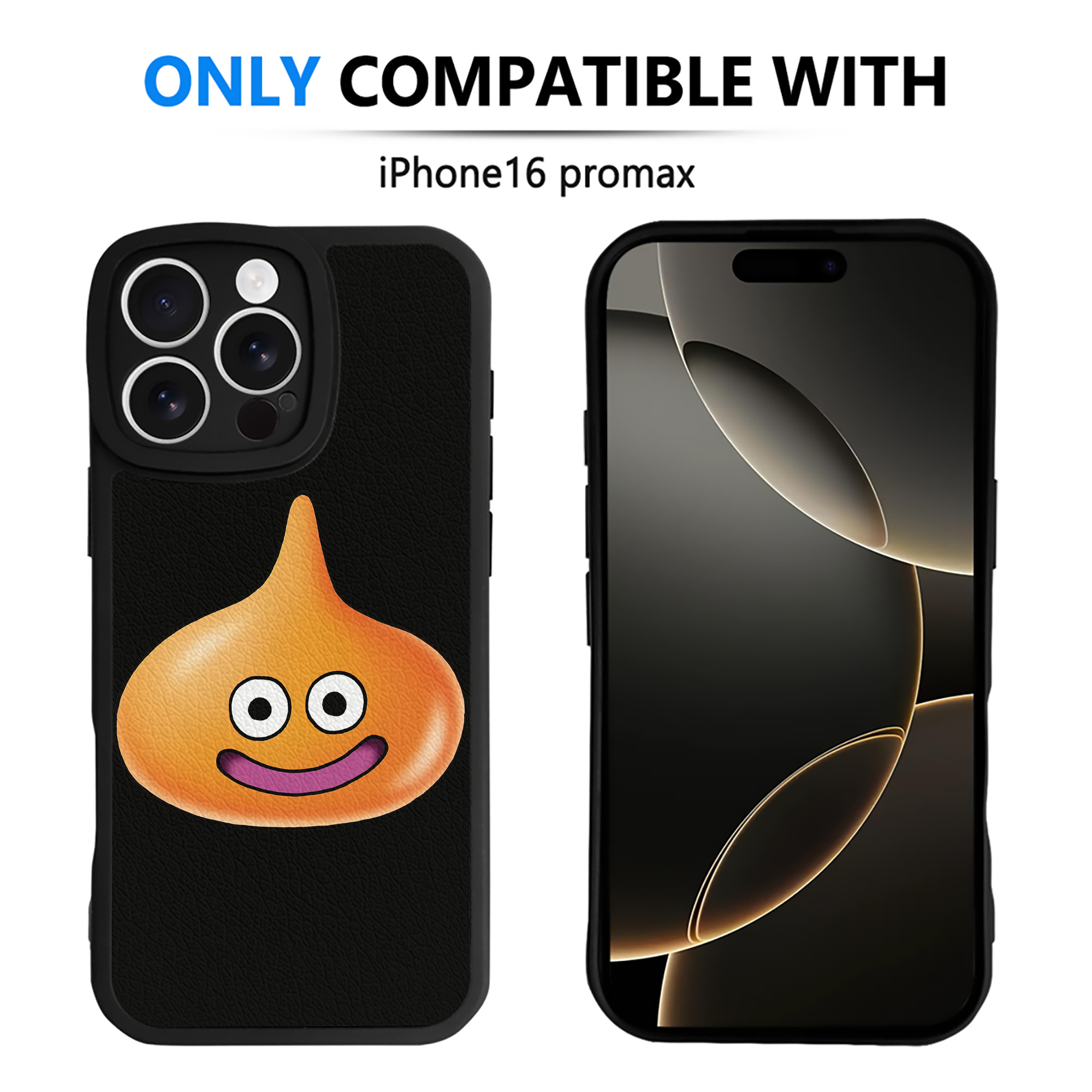 （画像用） ドラゴンクエスト Doragon Kuesuto Dragon Quest 【iPhone 16シリーズ対応】シリコンスマホケース（レザー調） 材質：シリコン